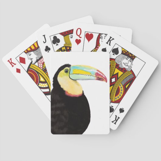 Tropische Toucan Bird Pokerkaarten (Achterkant)