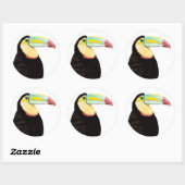 Tropische Toucan Bird Ronde Sticker (Vel)