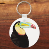 Tropische Toucan Bird Sleutelhanger (Voorkant)