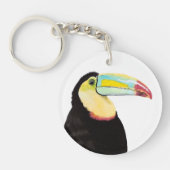 Tropische Toucan Bird Sleutelhanger (Voorkant)
