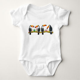 Tropische Toucan Birds Baby One Piece Romper