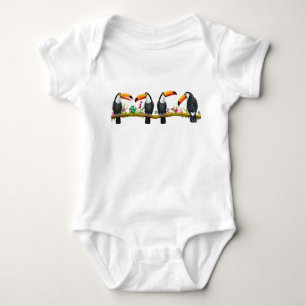 Tropische Toucan Birds Baby One Piece Romper