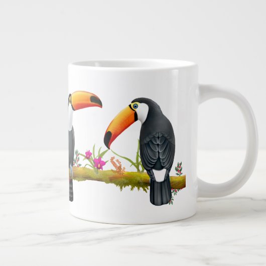 Tropische Toucan Birds Jumbo Mok (Rechts)