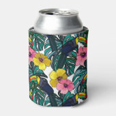 Tropische toucan blikjeskoeler (Blikje Voorkant)