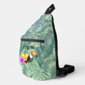 Tropische Toucan Design Sling Bag (Rechterhoek)