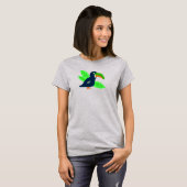 Tropische Toucan en bladeren T-shirt (Voorkant volledig)