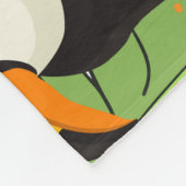 Tropische Toucan, groene palmen,  patroon. Fleece Deken (Hoek)