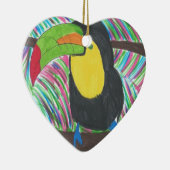 Tropische toucan keramisch ornament (Rechts)