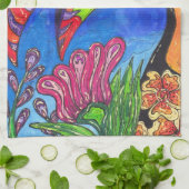 Tropische Toucan Kitchen Towel Theedoek (Gevouwen)