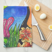 Tropische Toucan Kitchen Towel Theedoek (Quarter Fold)