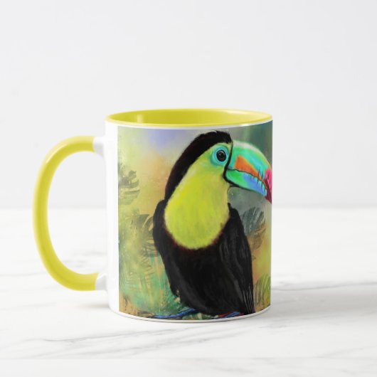 Tropische Toucan koffie Mok (Links)