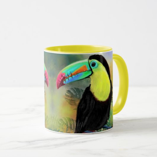 Tropische Toucan koffie Mok (Voorkant rechts)