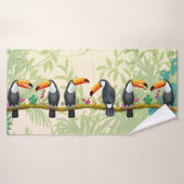 Tropische Toucan Oerwoud Bath Towel Badhanddoek (Badhanddoek)