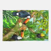 Tropische Toucan Oerwoud Kitchen Tea Towel Theedoek (Horizontaal)