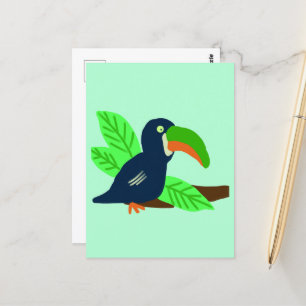 Tropische Toucan op tak Briefkaart