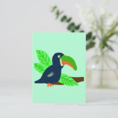 Tropische Toucan op tak Briefkaart (Staand voorkant)