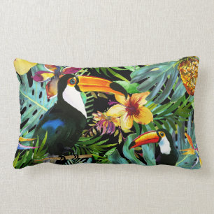 Tropische Toucan Paradise Palm Pineapple Modern Kussen