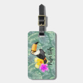 Tropische Toucan Pura Vida Design Bagagelabel (Voorkant verticaal)