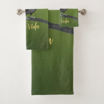 Tropische Toucan Pura Vida design handdoek set