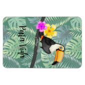 Tropische Toucan Pura Vida Design Magneet (Horizontaal)