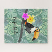 Tropische Toucan Pura Vida Design puzzel (Horizontaal)