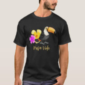 Tropische Toucan Pura Vida Design T-shirt (Voorkant)