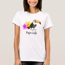 Tropische Toucan Pura Vida Design T-shirt