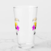 Tropische Toucan Pura Vida Drink glazen tuimelaar (Links)