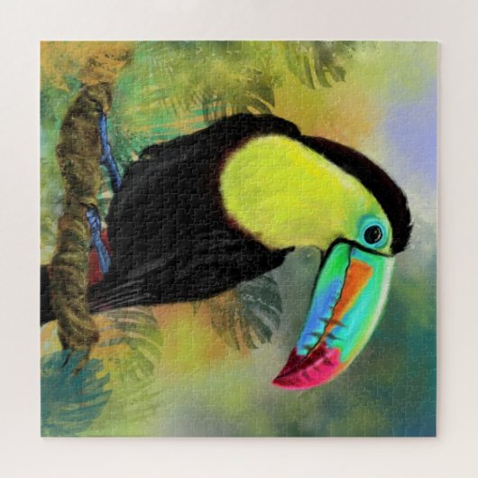 Tropische Toucan-puzzel Legpuzzel (Horizontaal)