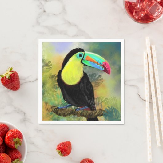 Tropische Toucan servetten (Insitu)