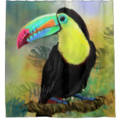 Tropische Toucan Shower Curtain Douchegordijn (Voorkant)