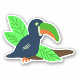 Tropische toucan sticker