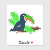Tropische toucan sticker (Vel)