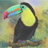 Tropische Toucan-Sticker Sticker (Voorkant)