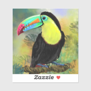 Tropische Toucan-Sticker Sticker