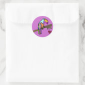 Tropische Toucan-Stickers Ronde Sticker (Tas)