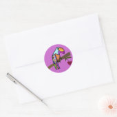 Tropische Toucan-Stickers Ronde Sticker (Envelop)