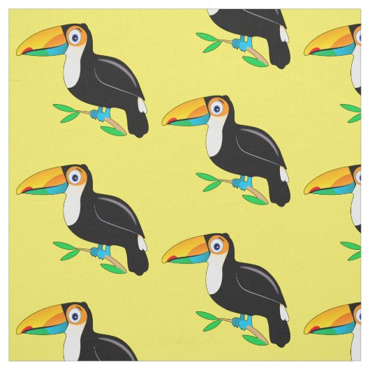 Tropische toucan stof (Swatch)
