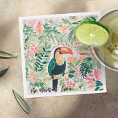 Tropische Toucan Summer Luau Beach Party Servet