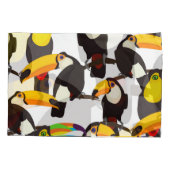 Tropische Toucan Vogels Patroon Kussensloop (Achterkant)