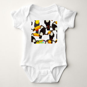 Tropische Toucan Vogels Patroon Romper