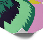 Tropische Toucans: bloemenpatroon Poster (Hoek)