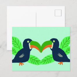 Tropische Toucans en bladeren Briefkaart