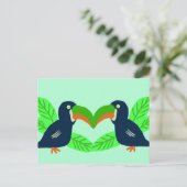 Tropische Toucans en bladeren Briefkaart (Staand voorkant)