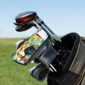 Tropische Toucans en exotische Floral Modern Trend Golfheadcover (Insitu)