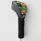 Tropische Toucans en exotische Floral Modern Trend Golfheadcover (Schuin)