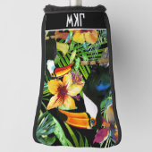 Tropische Toucans en exotische Floral Modern Trend Golfheadcover (Draai 90)
