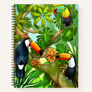 Tropische toucans - sierboeken notitieboek