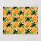 Tropische touccan Bird Seamless Pattern (Achterkant)