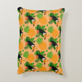 Tropische touccan Bird Seamless Pattern Accent Kussen (Achterkant (Verticaal))
